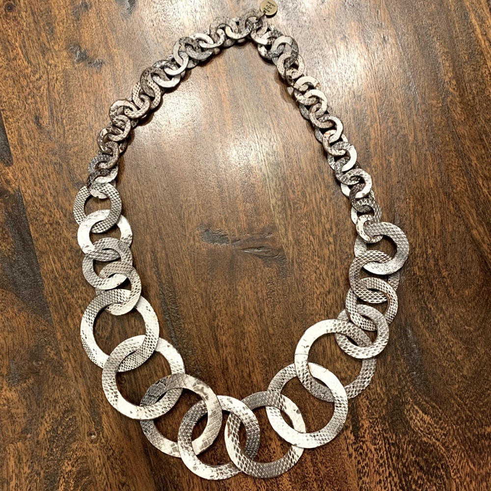 Mare Sole Amore Necklace - Snakeskin Pattern